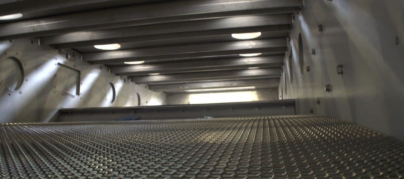 Inside SPALECK stainless steel screening machines