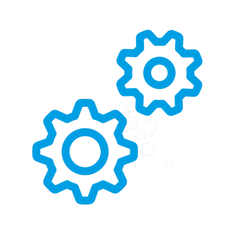 Icon das den Prozess des Schredderns symbolisiert