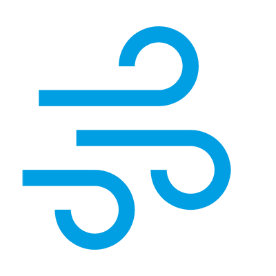 Icon das den Prozess des Windsichtens symbolisiert