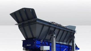 Aufgabebunker für Schlackenaufbereitung und Rostasche von SPALECK