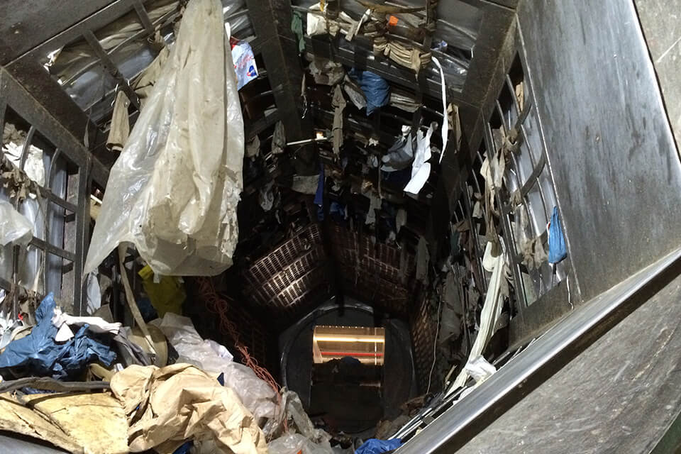 Funktionsprinzip Trommelsiebanlage