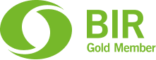 Grünes Logo mit stilisiertem Auge und Text 'BIF Gold Medal'.