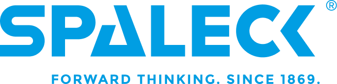 SPALECK Logo mit Slogan 'Forward Thinking. Since 1869.'