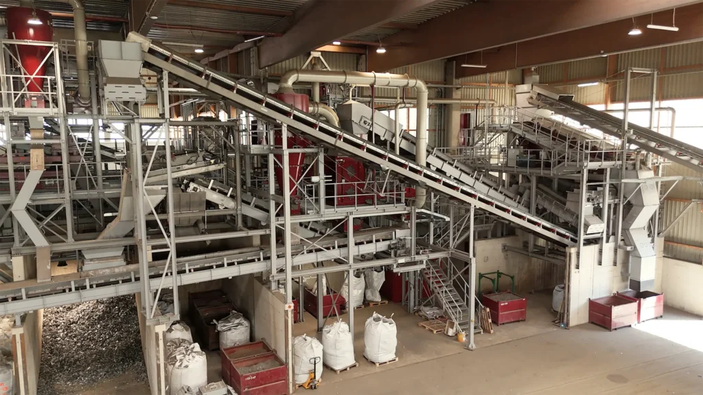 metallrecyclinganlage gaugl mit spaleck sieb