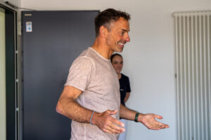 Triathlet Andreas Niedrig hält Vortrag auf dem Spaleck Gesundheitstag
